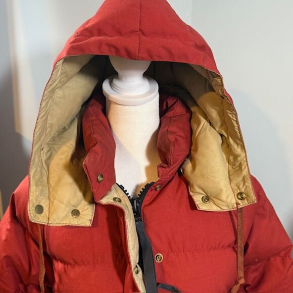 Vintage REI Co-op Women's Red Goose Down Puffer Jacket S Removable Hood - Picture 2 of 11